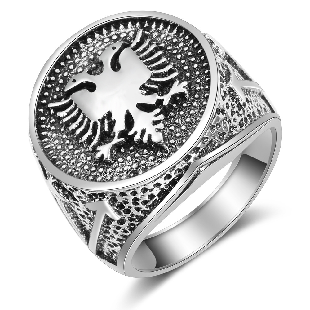 Ethnic Fashion Logo - WANGAIYAO Албания флаг логотип двуглавое кольцо