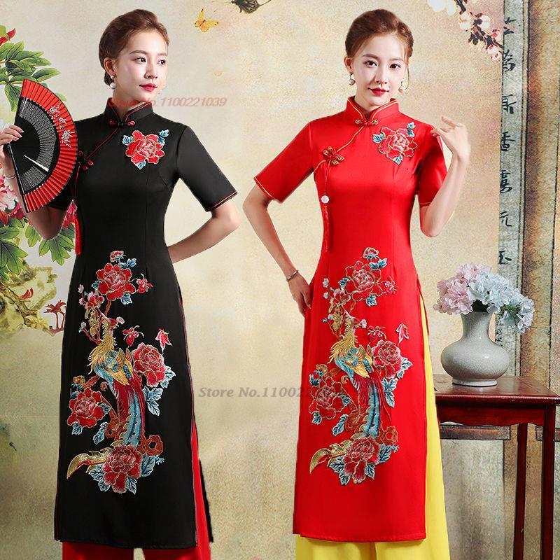 Винтажное вьетнамское традицио – обзор и цена Ao Dai Vietnam Dress