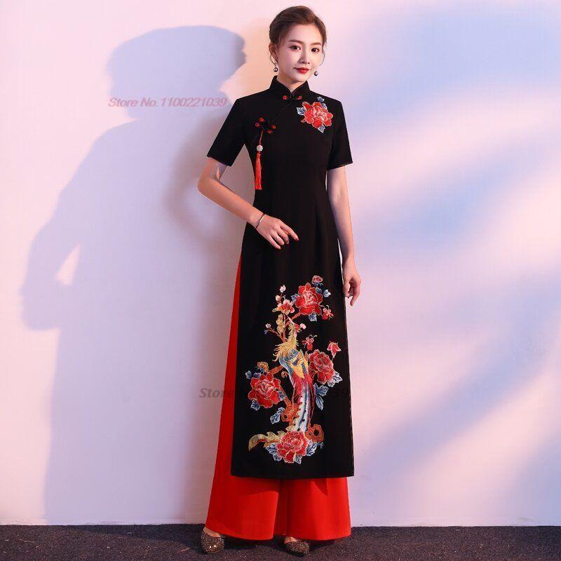 Винтажное вьетнамское традицио – обзор и цена Ao Dai Vietnam Dress