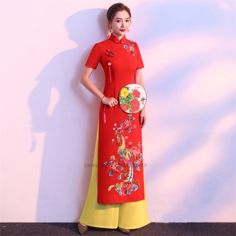 Винтажное вьетнамское традицио – обзор и цена Ao Dai Vietnam Dress